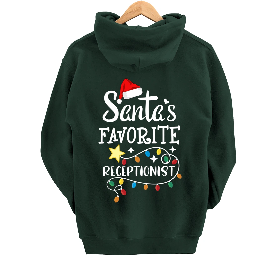 Santa's Favorite Receptionist Med Administrative Assistant Pullover Hoodie