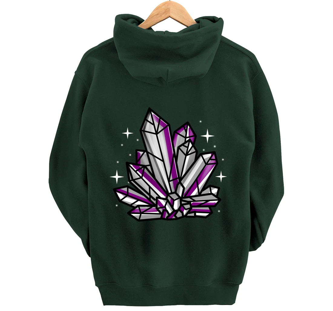 Asexual Crystal Asexual Gift Pullover Hoodie
