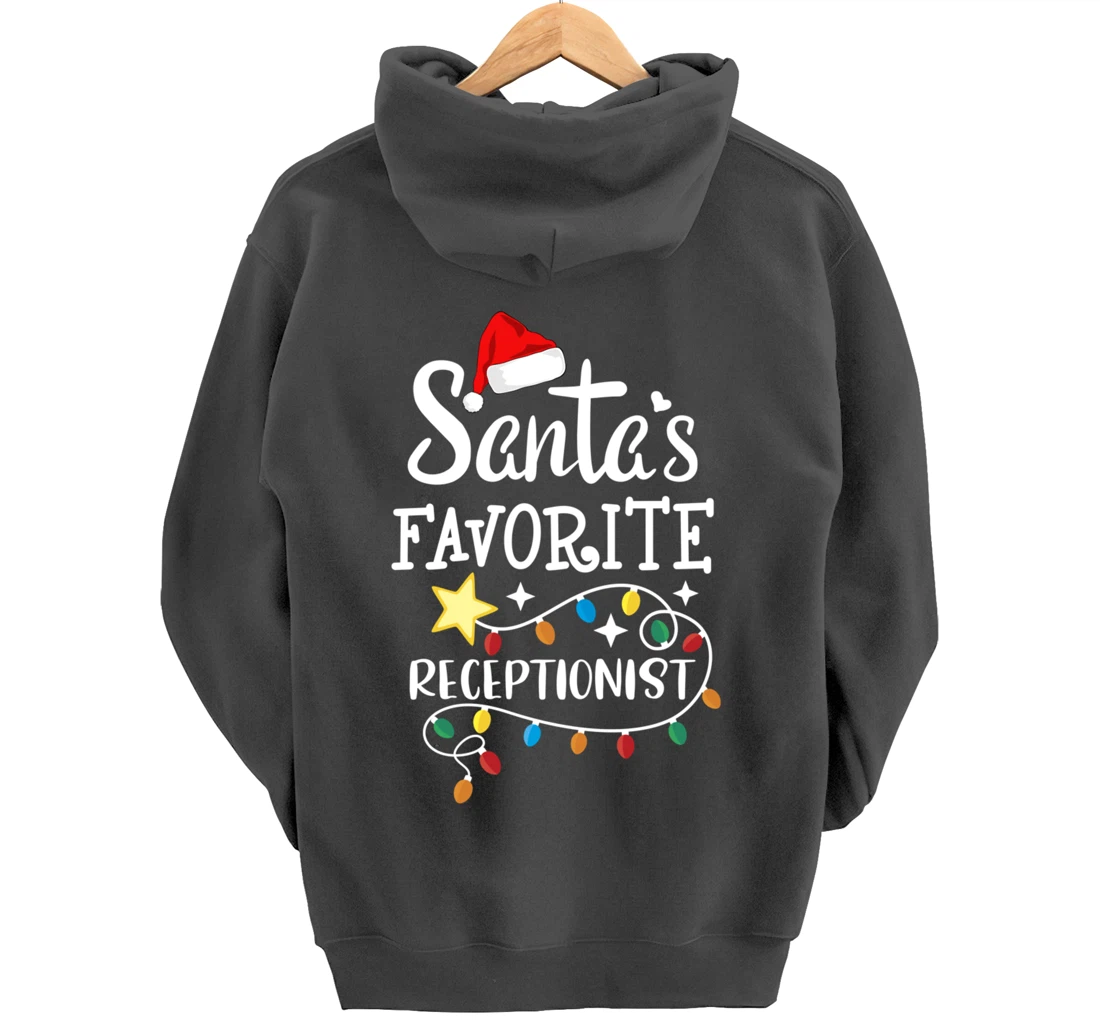 Santa's Favorite Receptionist Med Administrative Assistant Pullover Hoodie
