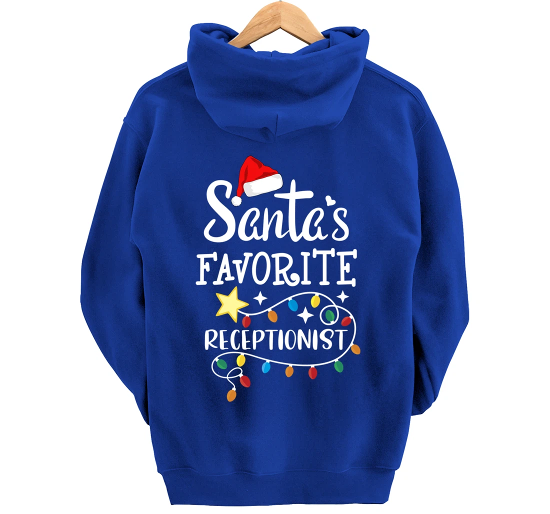 Santa's Favorite Receptionist Med Administrative Assistant Pullover Hoodie