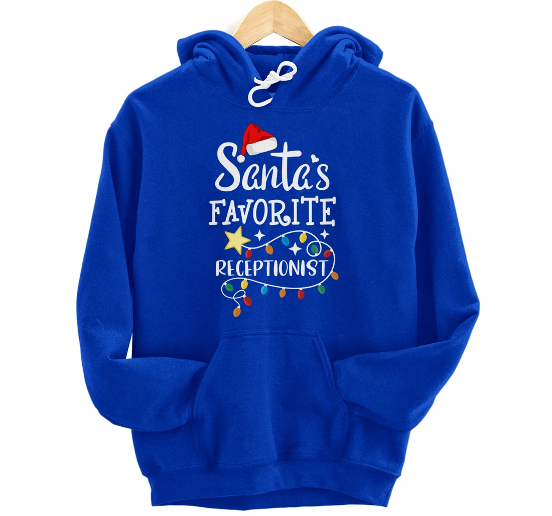 Santa's Favorite Receptionist Med Administrative Assistant Pullover Hoodie