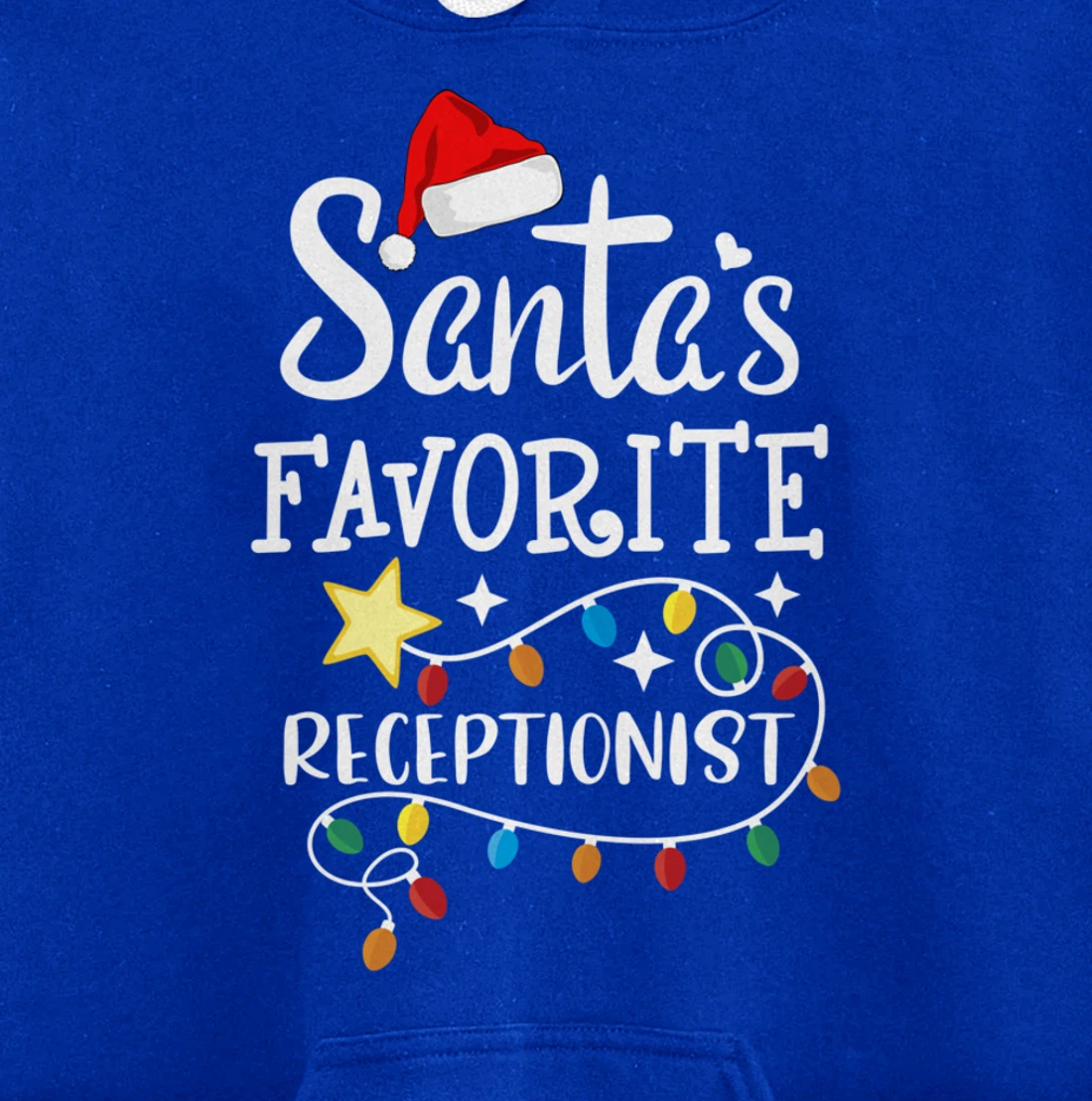 Santa's Favorite Receptionist Med Administrative Assistant Pullover Hoodie