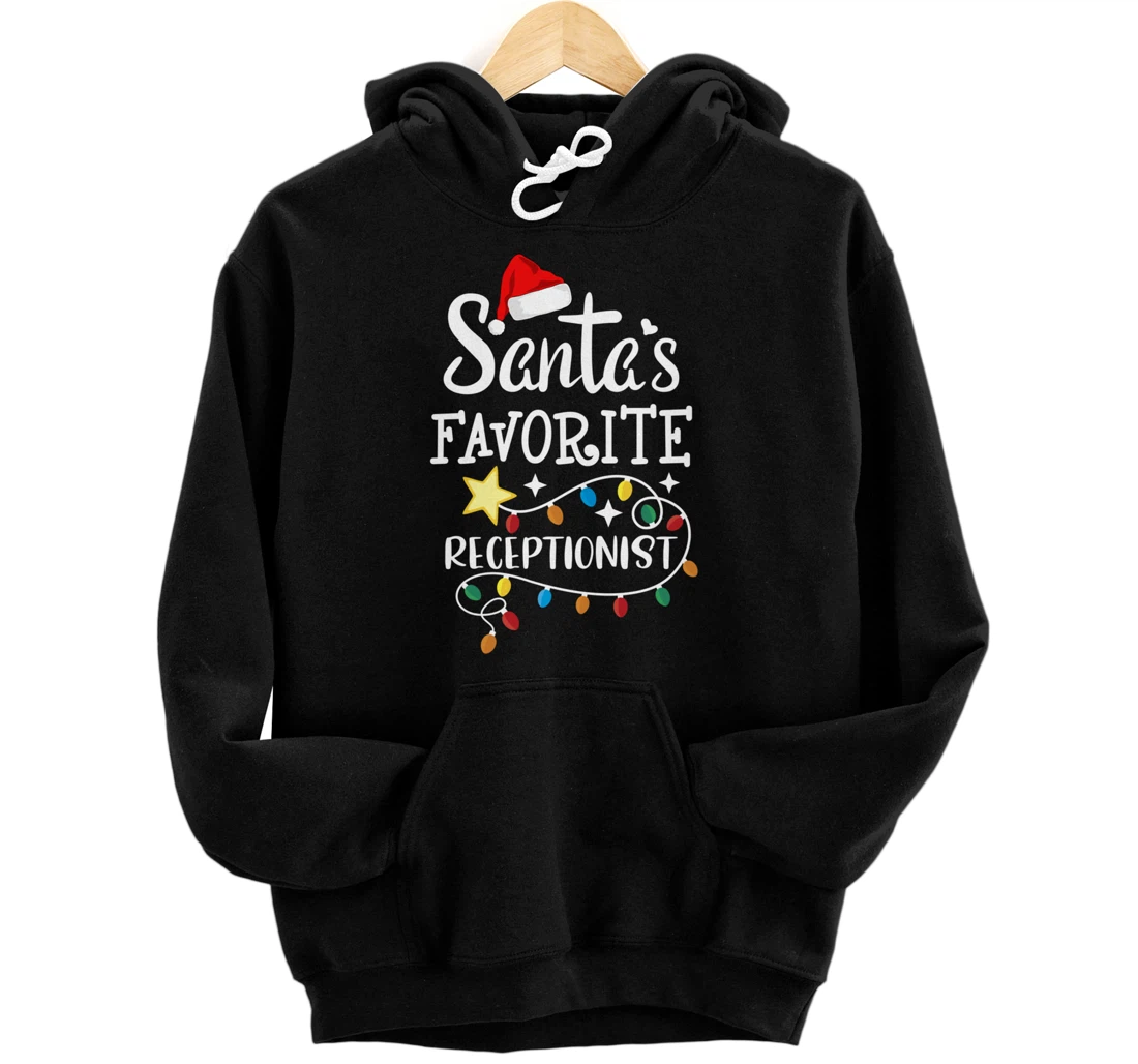 Santa's Favorite Receptionist Med Administrative Assistant Pullover Hoodie