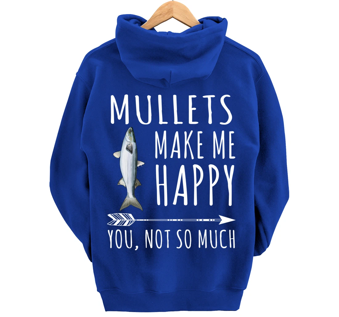 Mullet Make Me Happy You Not So Much Fish Lover Pullover Hoodie