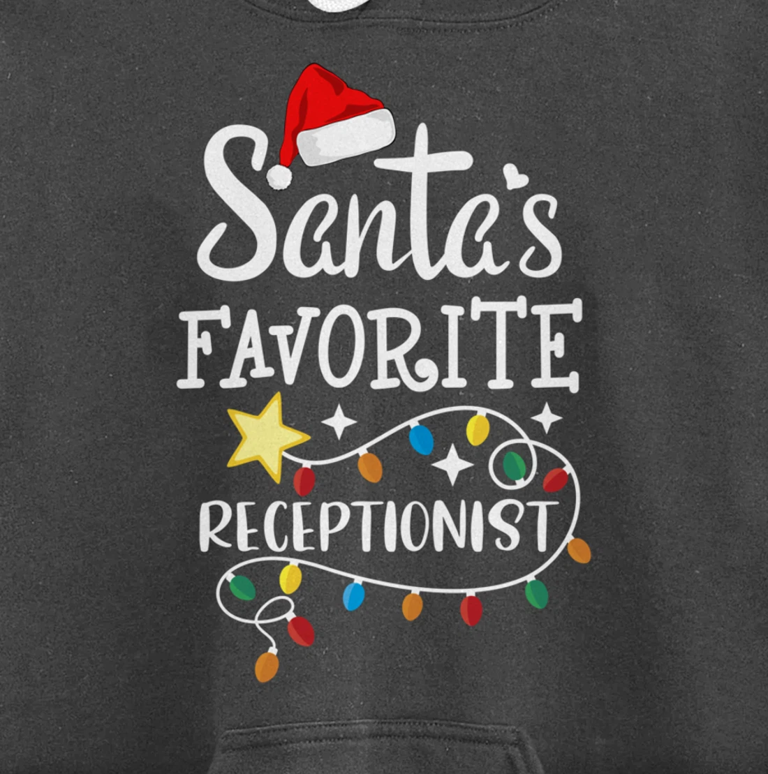 Santa's Favorite Receptionist Med Administrative Assistant Pullover Hoodie