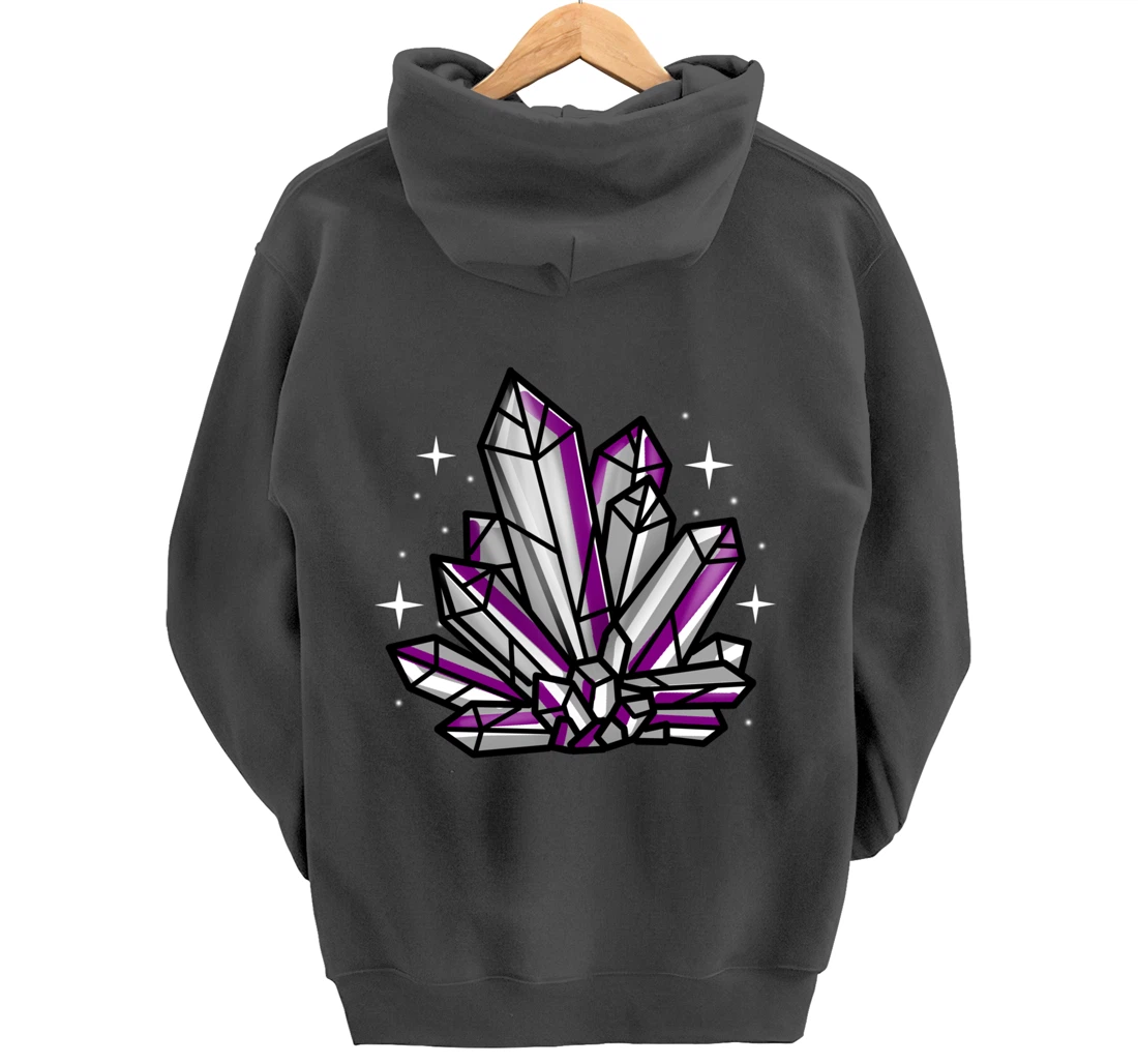 Asexual Crystal Asexual Gift Pullover Hoodie