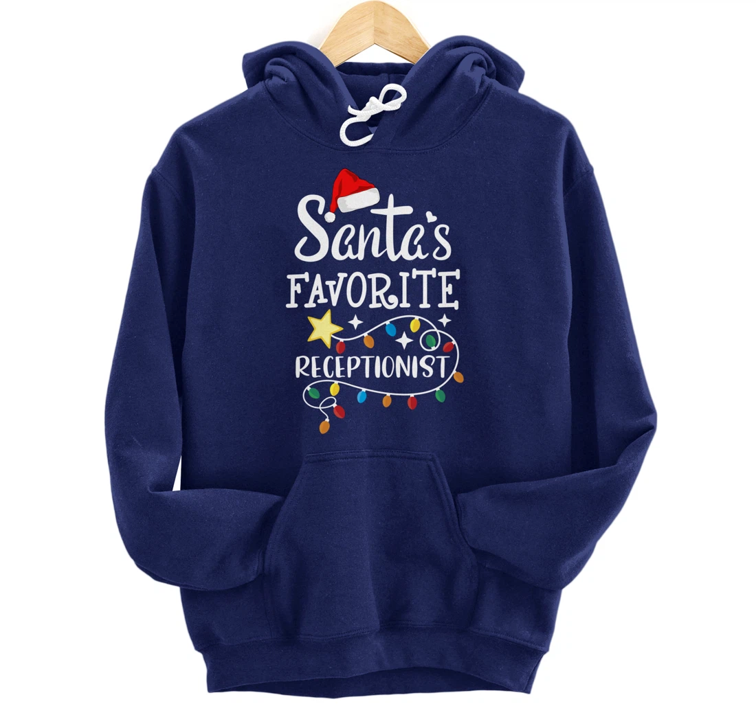 Santa's Favorite Receptionist Med Administrative Assistant Pullover Hoodie