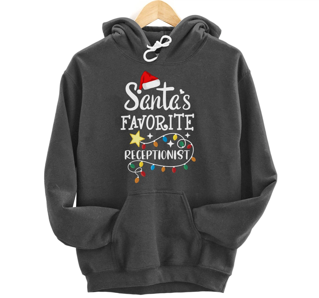 Santa's Favorite Receptionist Med Administrative Assistant Pullover Hoodie