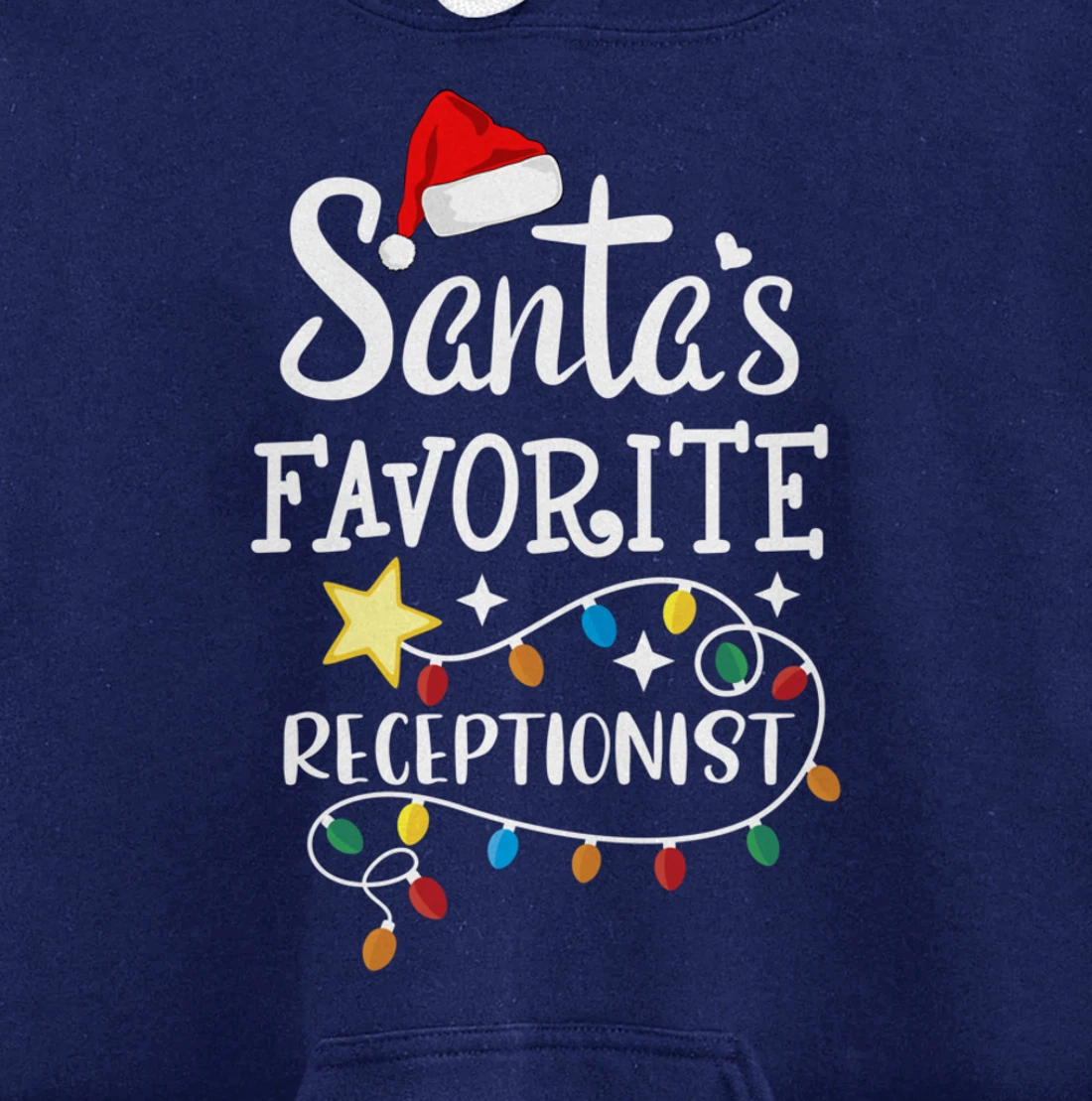 Santa's Favorite Receptionist Med Administrative Assistant Pullover Hoodie