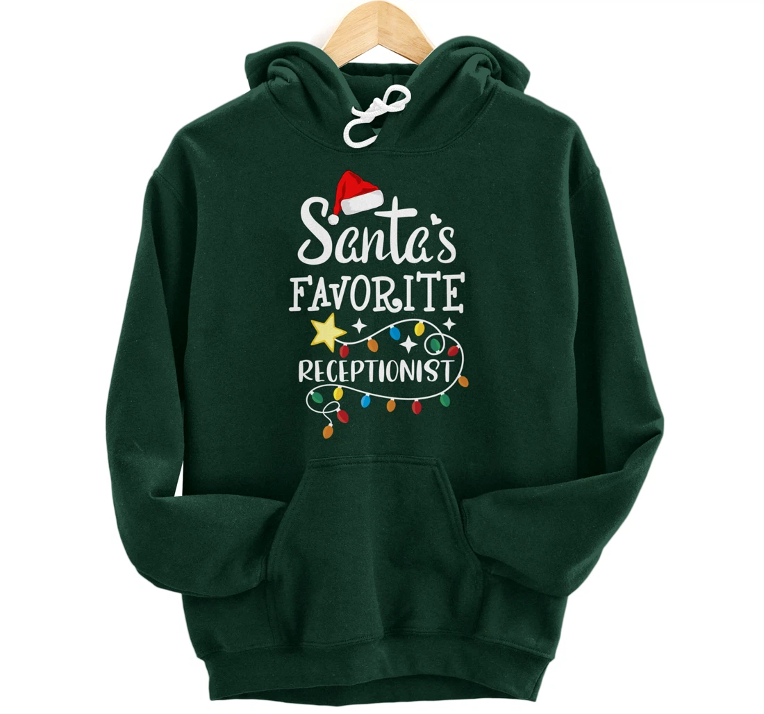 Santa's Favorite Receptionist Med Administrative Assistant Pullover Hoodie