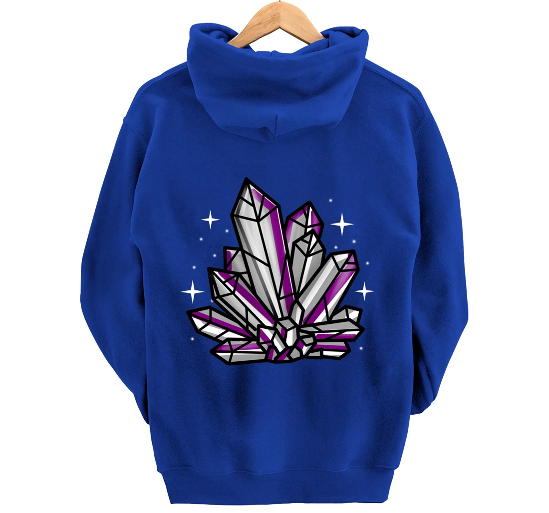 Asexual Crystal Asexual Gift Pullover Hoodie