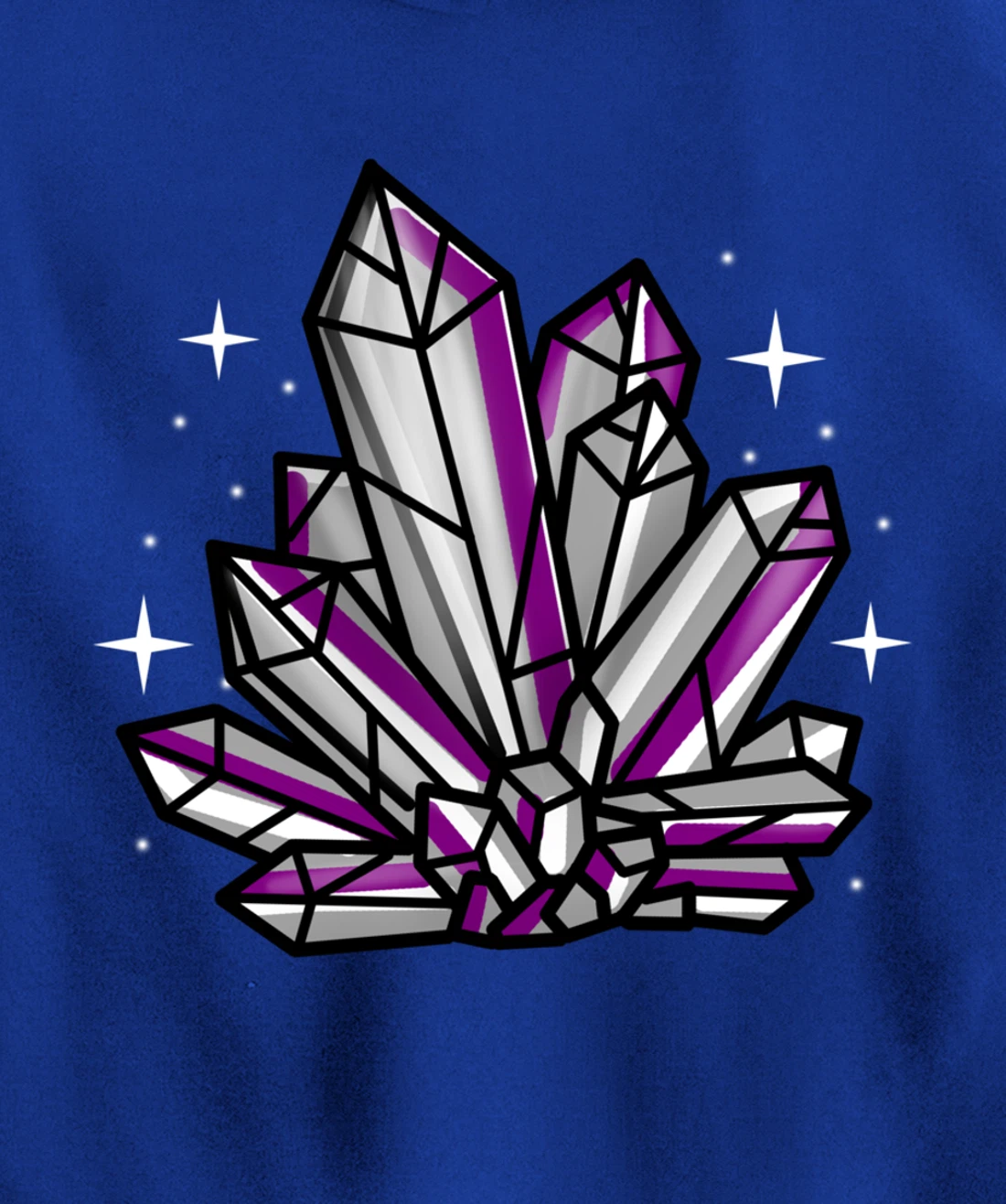 Asexual Crystal Asexual Gift Pullover Hoodie