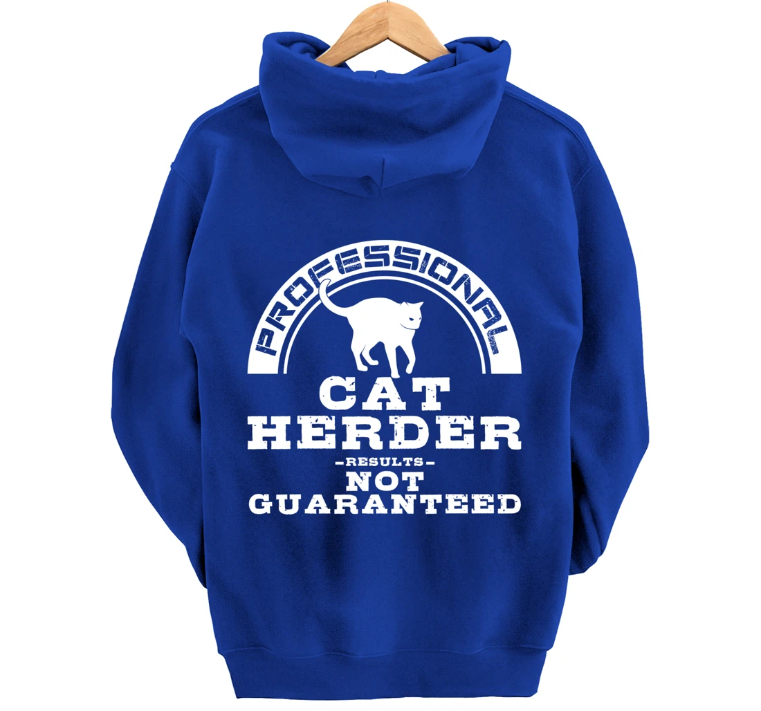 Funny Cat Herder Gift For Men Women Cool Kitten Pet Lovers Pullover Hoodie