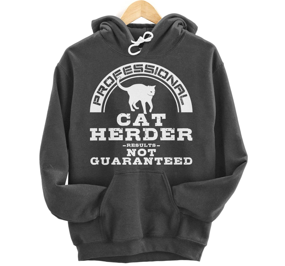 Funny Cat Herder Gift For Men Women Cool Kitten Pet Lovers Pullover Hoodie