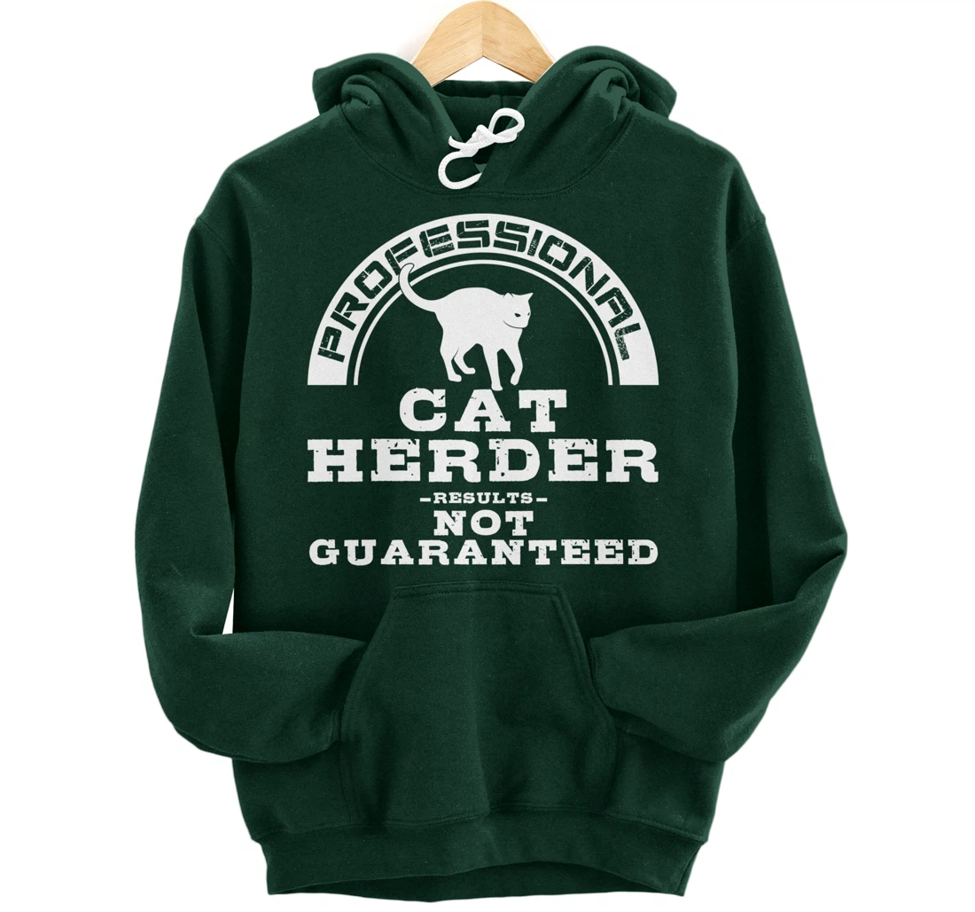 Funny Cat Herder Gift For Men Women Cool Kitten Pet Lovers Pullover Hoodie