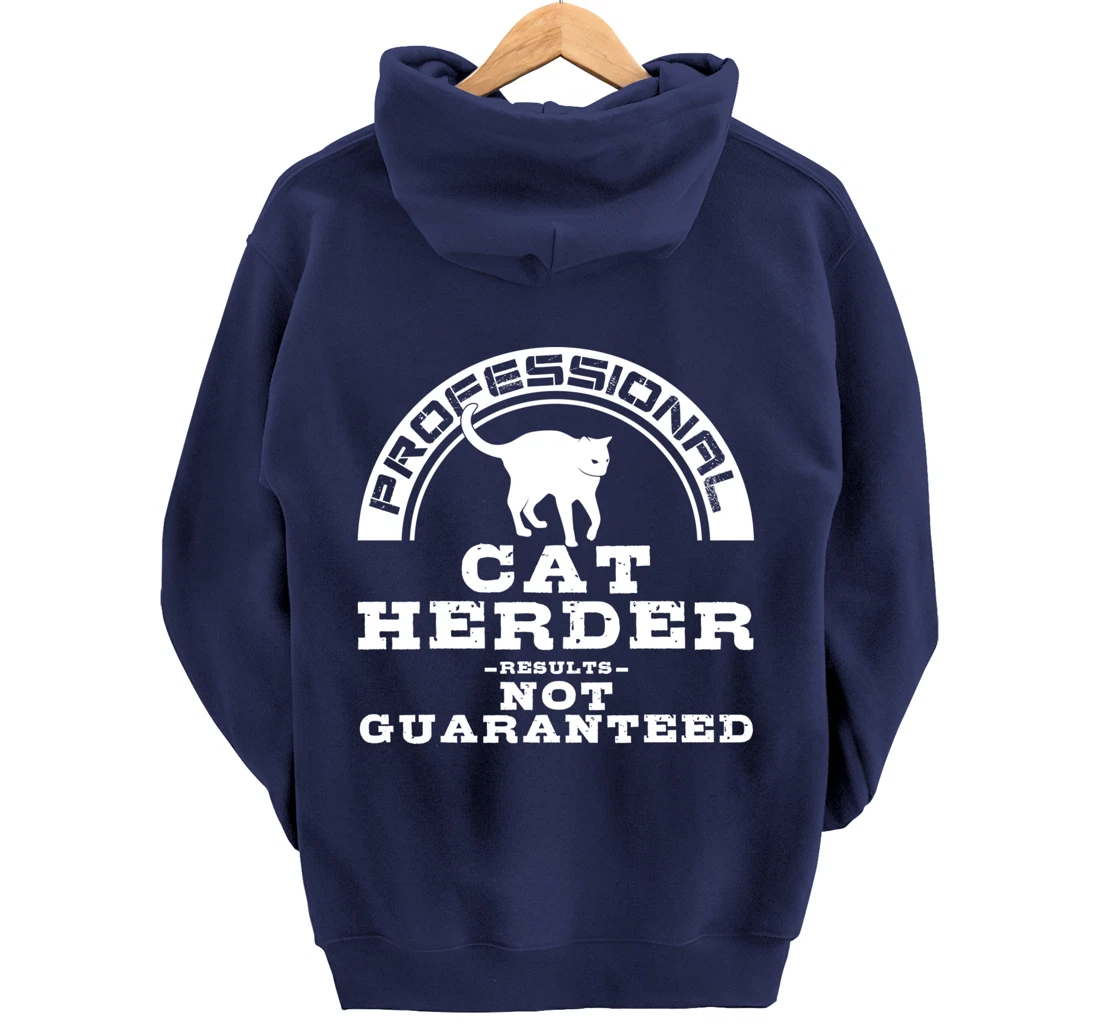 Funny Cat Herder Gift For Men Women Cool Kitten Pet Lovers Pullover Hoodie
