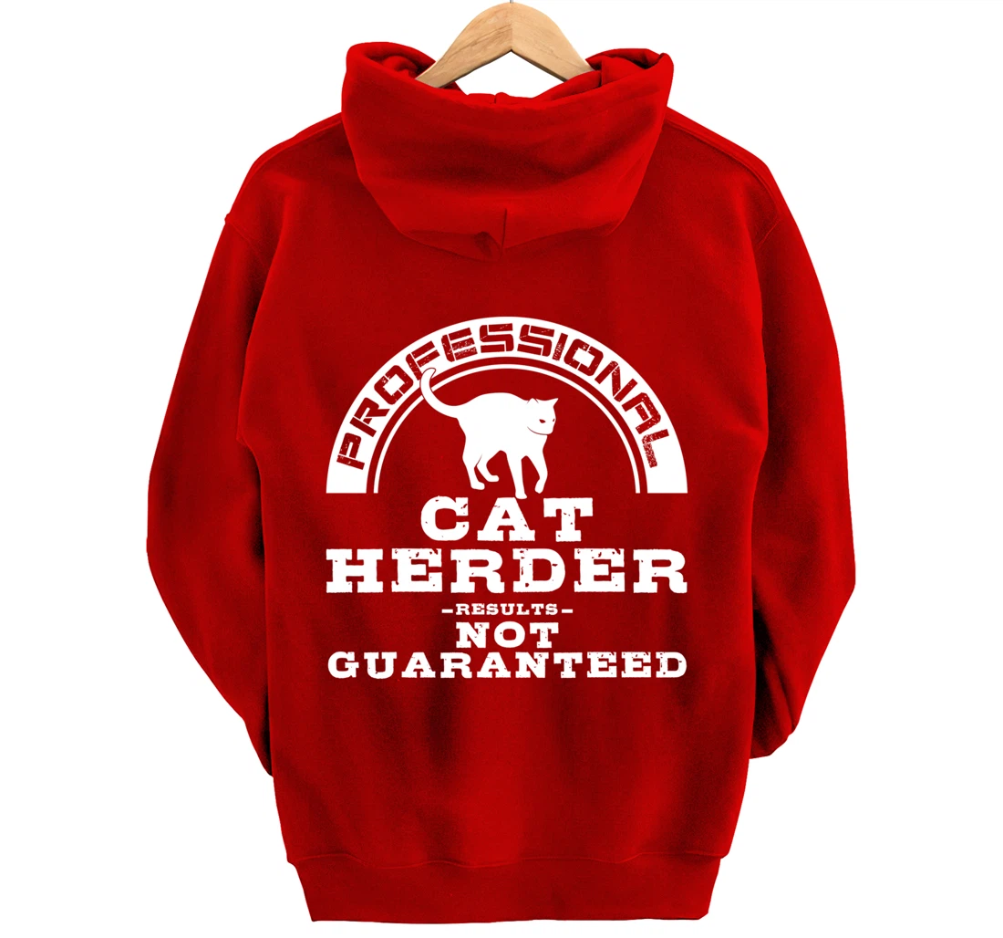 Funny Cat Herder Gift For Men Women Cool Kitten Pet Lovers Pullover Hoodie