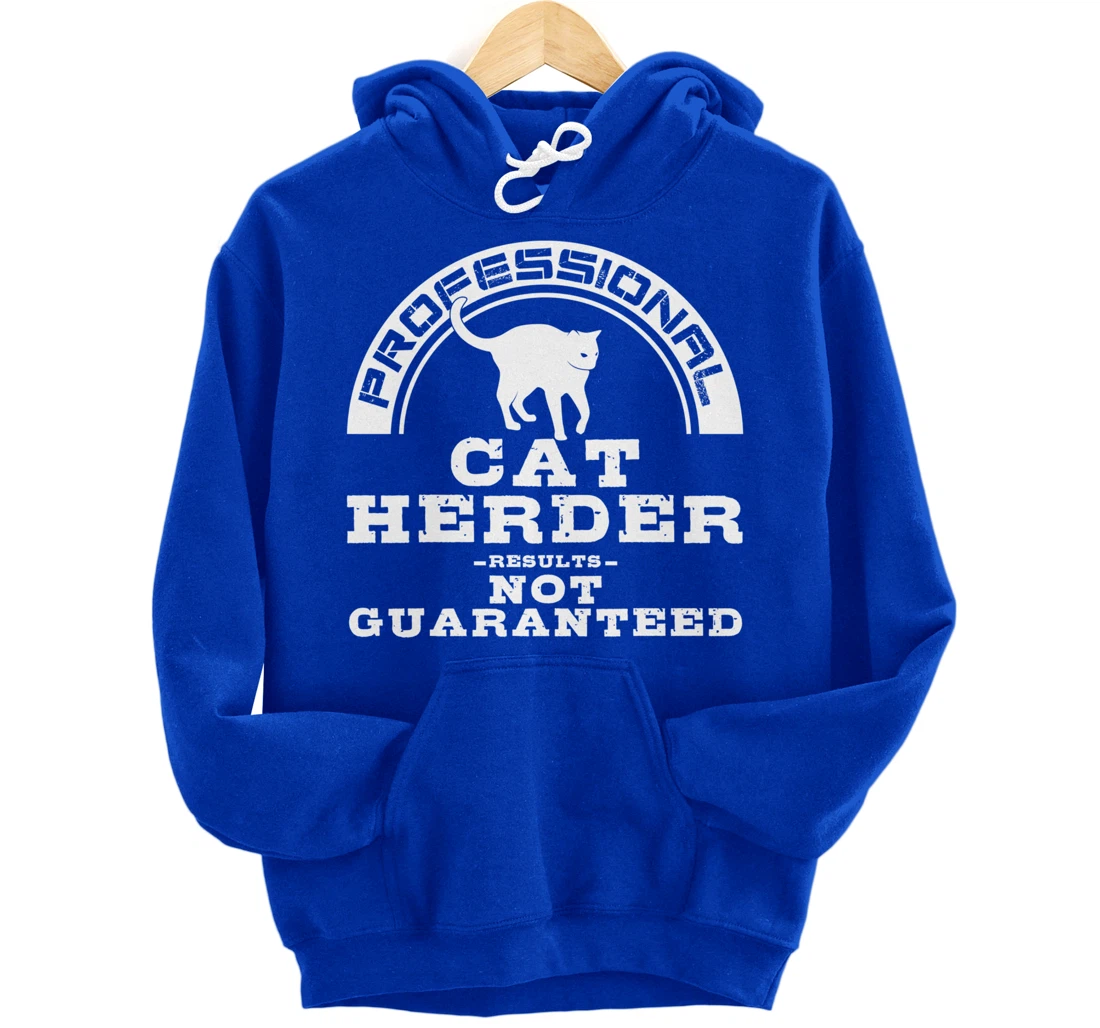 Funny Cat Herder Gift For Men Women Cool Kitten Pet Lovers Pullover Hoodie