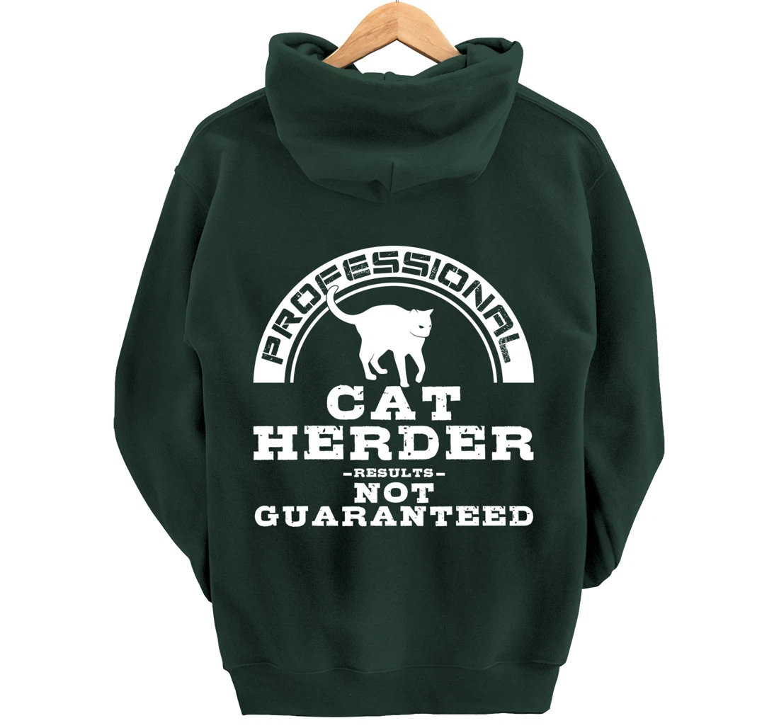 Funny Cat Herder Gift For Men Women Cool Kitten Pet Lovers Pullover Hoodie