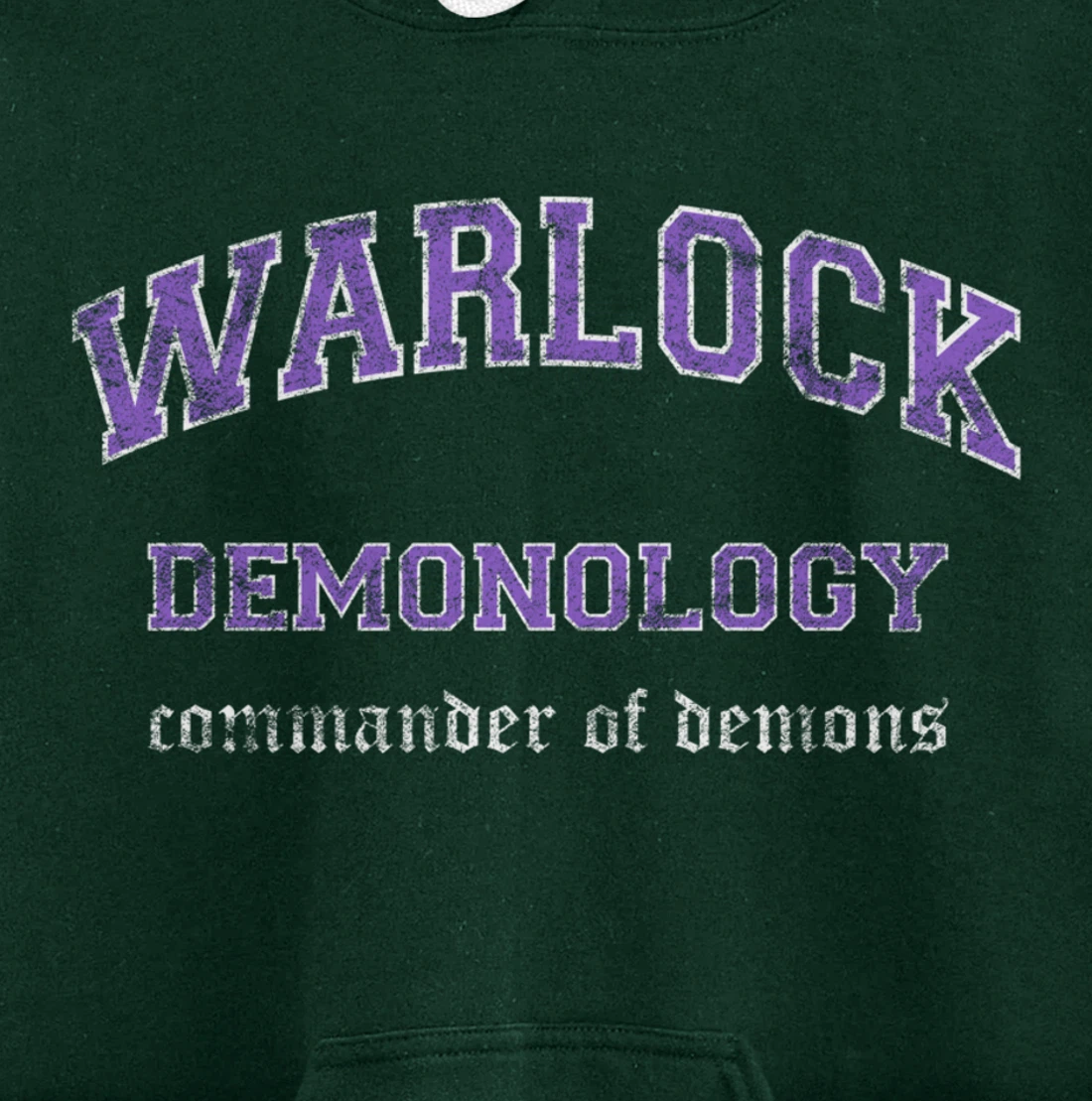 Demonology Warlock MMO Gamer Pullover Hoodie
