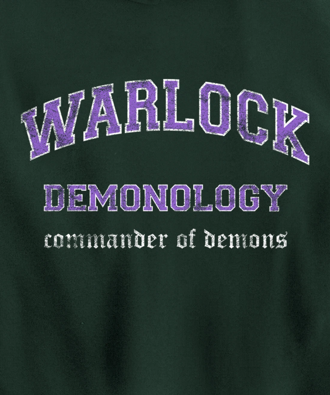 Demonology Warlock MMO Gamer Pullover Hoodie
