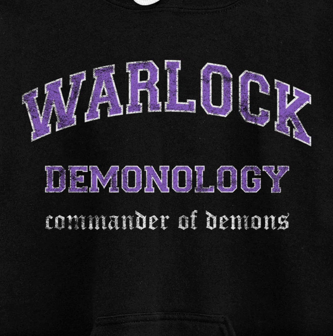 Demonology Warlock MMO Gamer Pullover Hoodie