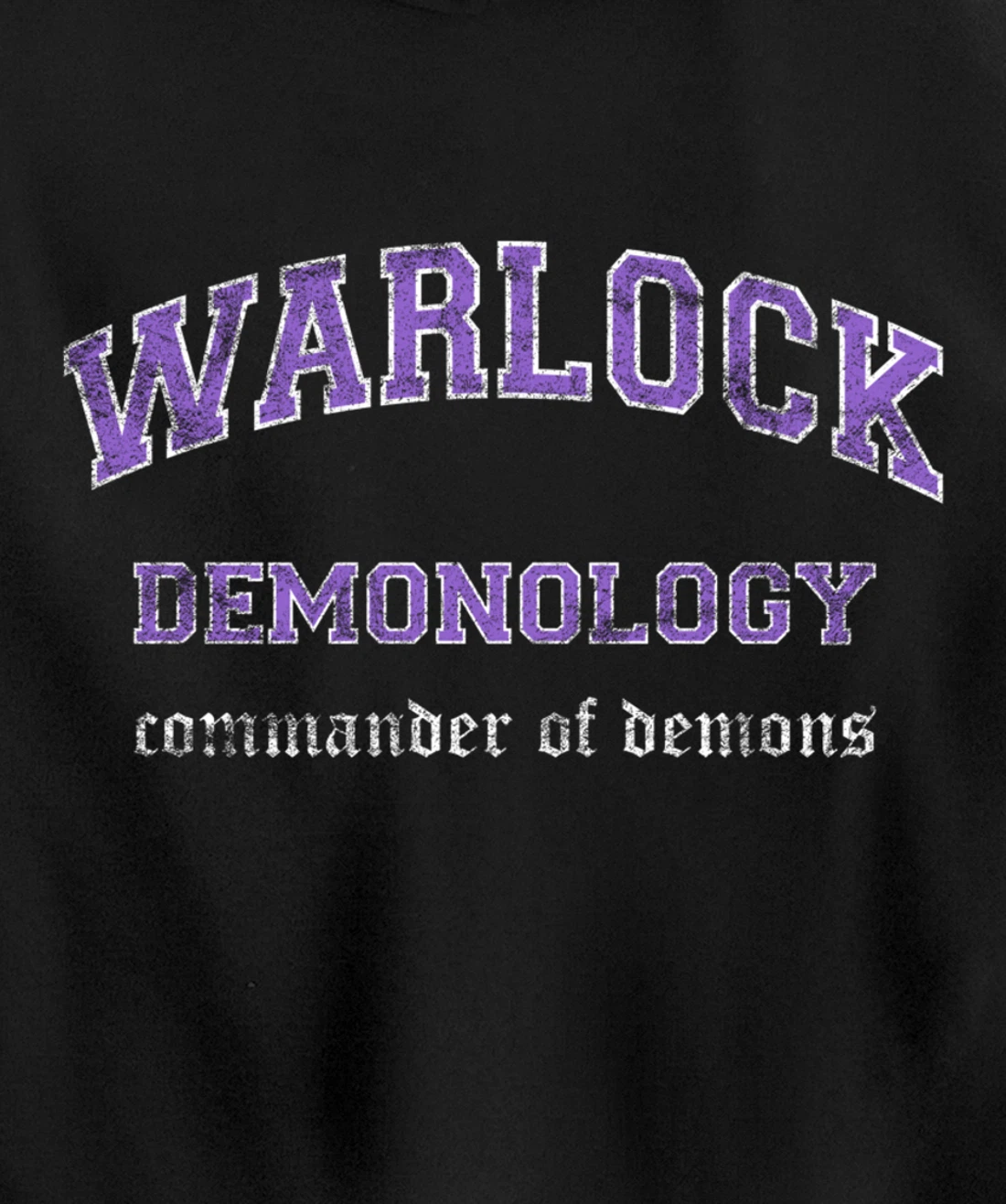 Demonology Warlock MMO Gamer Pullover Hoodie