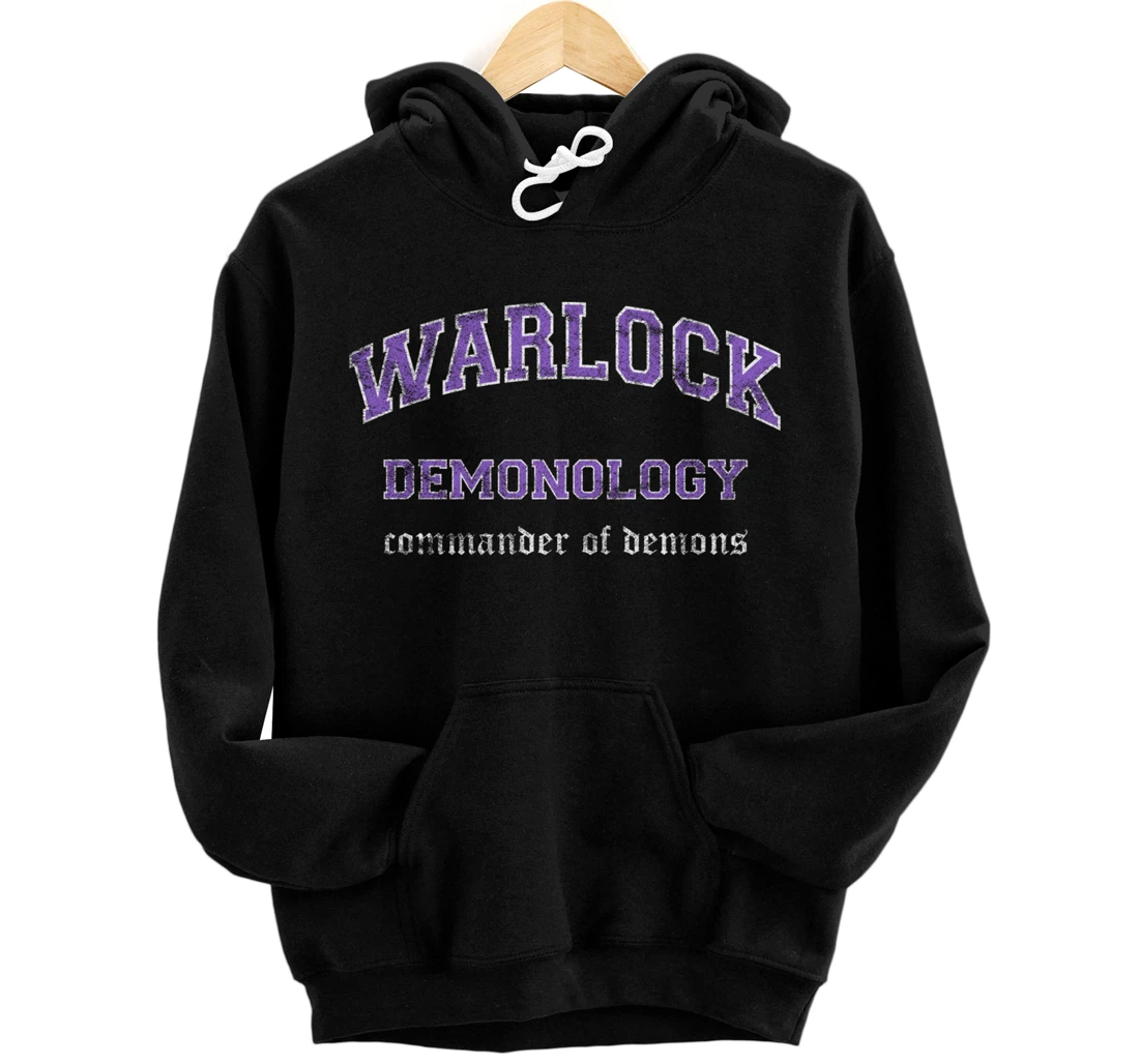 Demonology Warlock MMO Gamer Pullover Hoodie