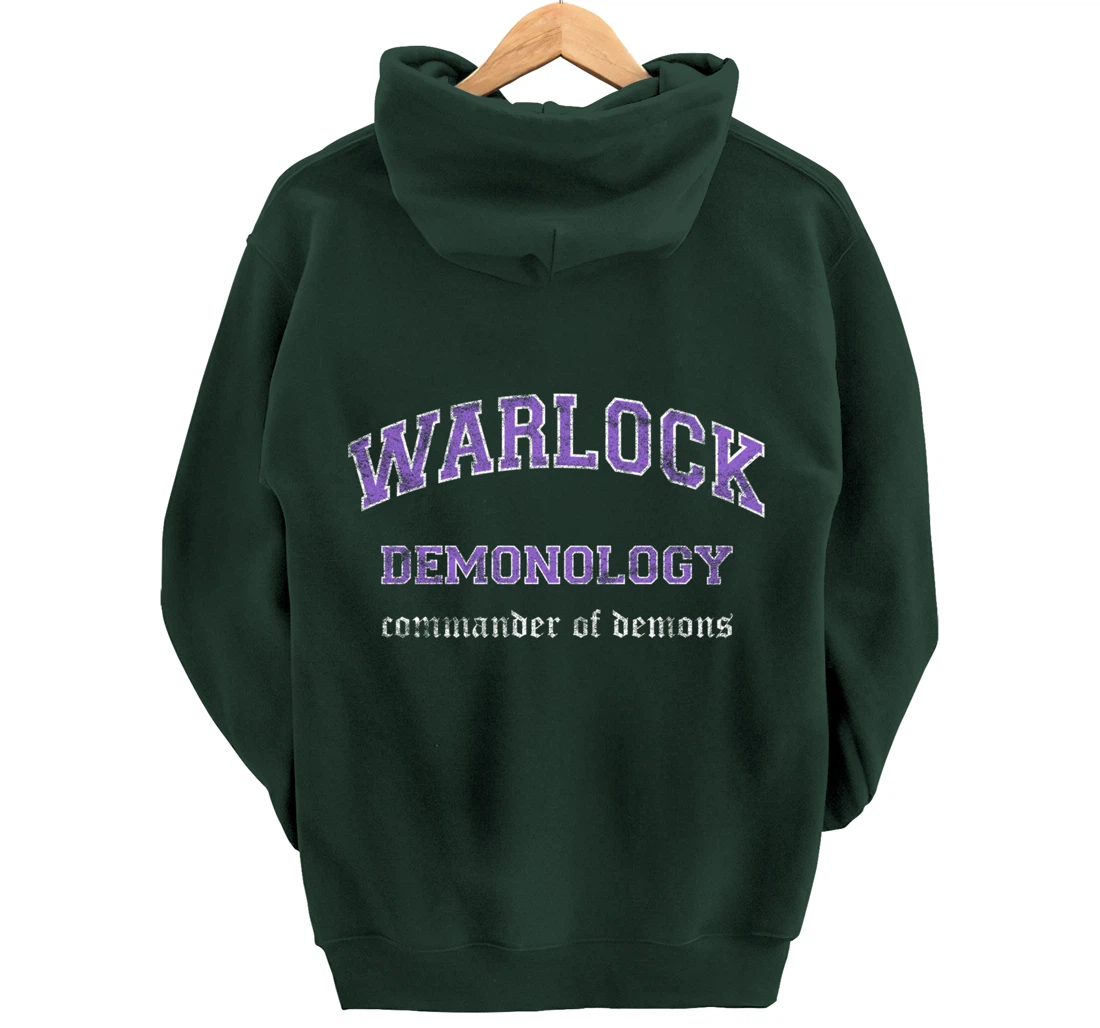 Demonology Warlock MMO Gamer Pullover Hoodie