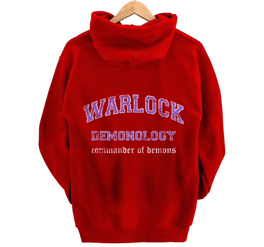 Demonology Warlock MMO Gamer Pullover Hoodie