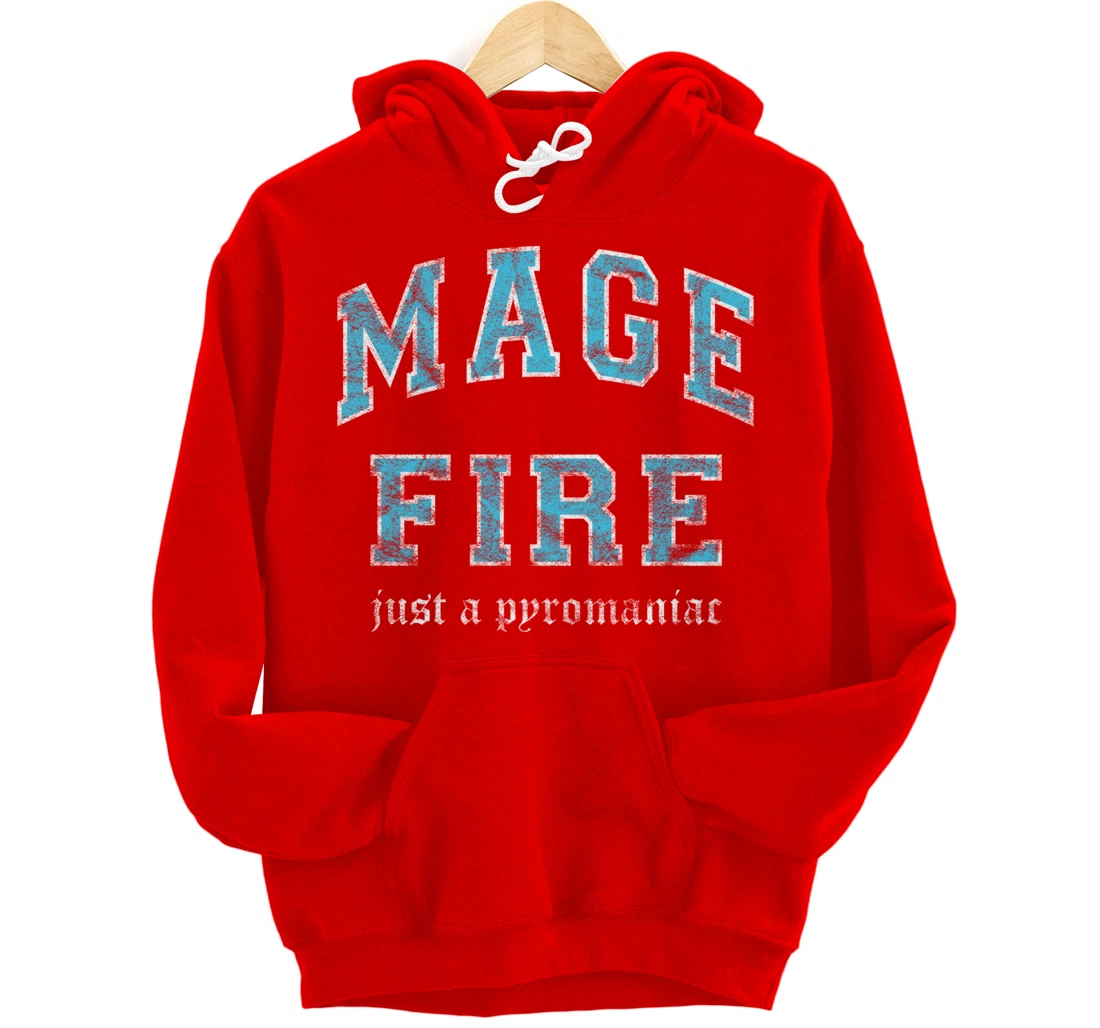 Fire Mage MMO Gamer Pullover Hoodie