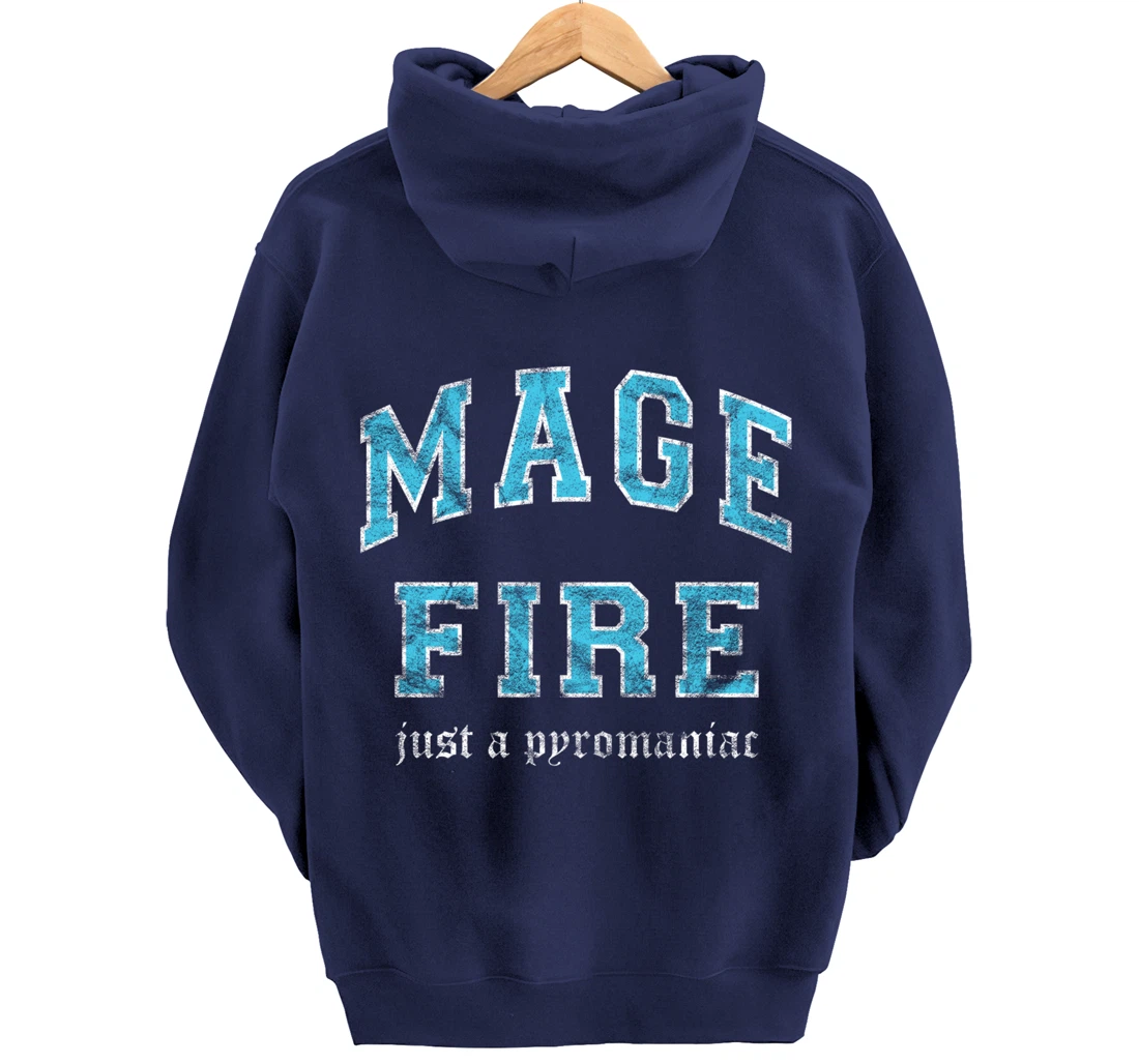 Fire Mage MMO Gamer Pullover Hoodie