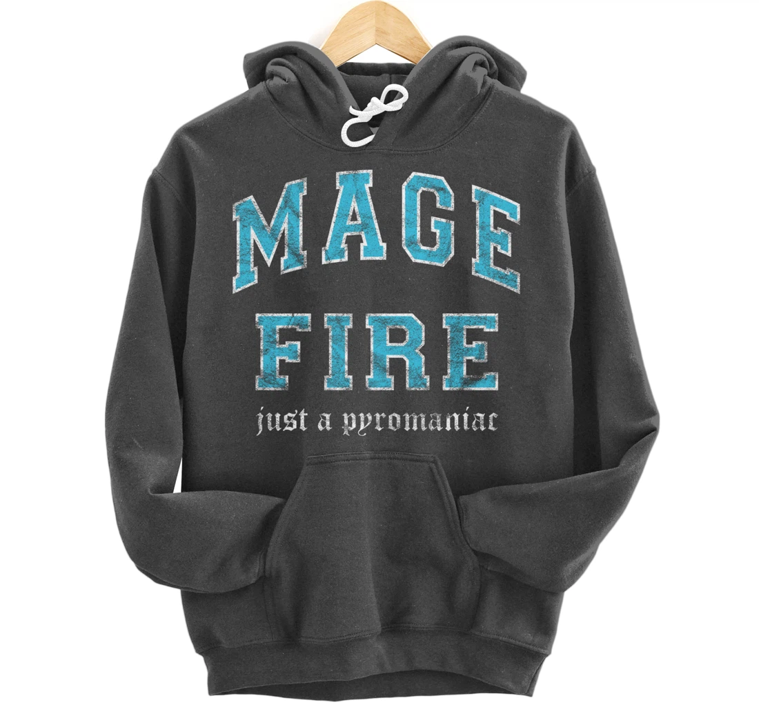 Fire Mage MMO Gamer Pullover Hoodie