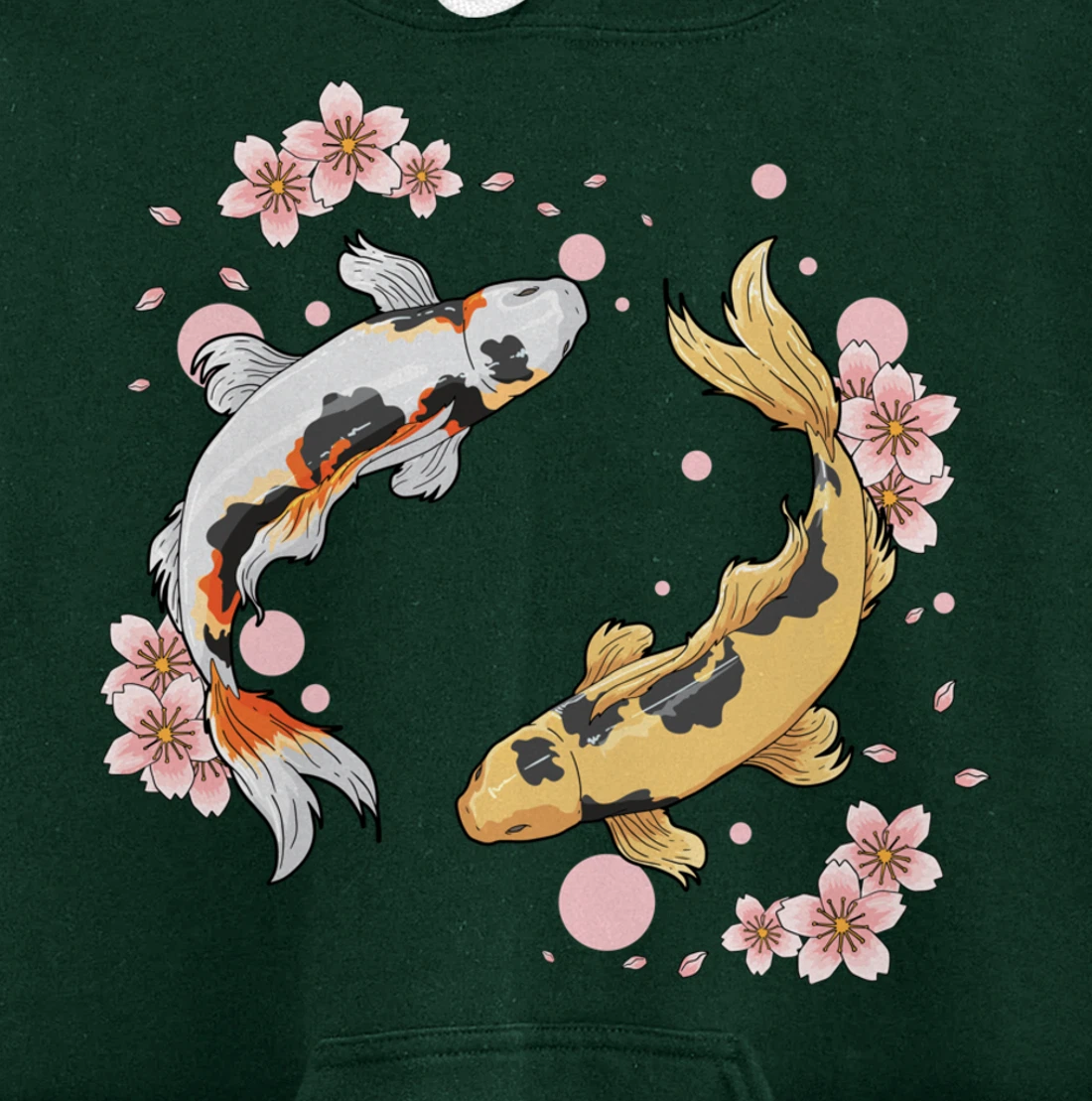 Japanese Koi Fish Carp Pond Japan Tattoo Gift for Koi Lovers Pullover Hoodie