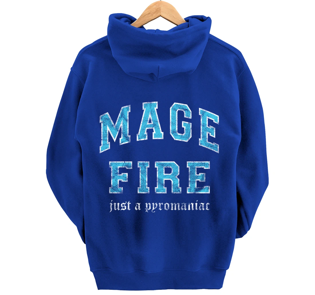 Fire Mage MMO Gamer Pullover Hoodie