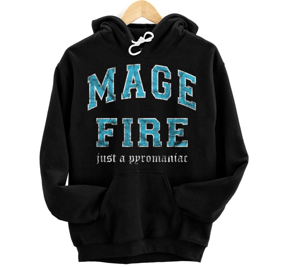 Fire Mage MMO Gamer Pullover Hoodie