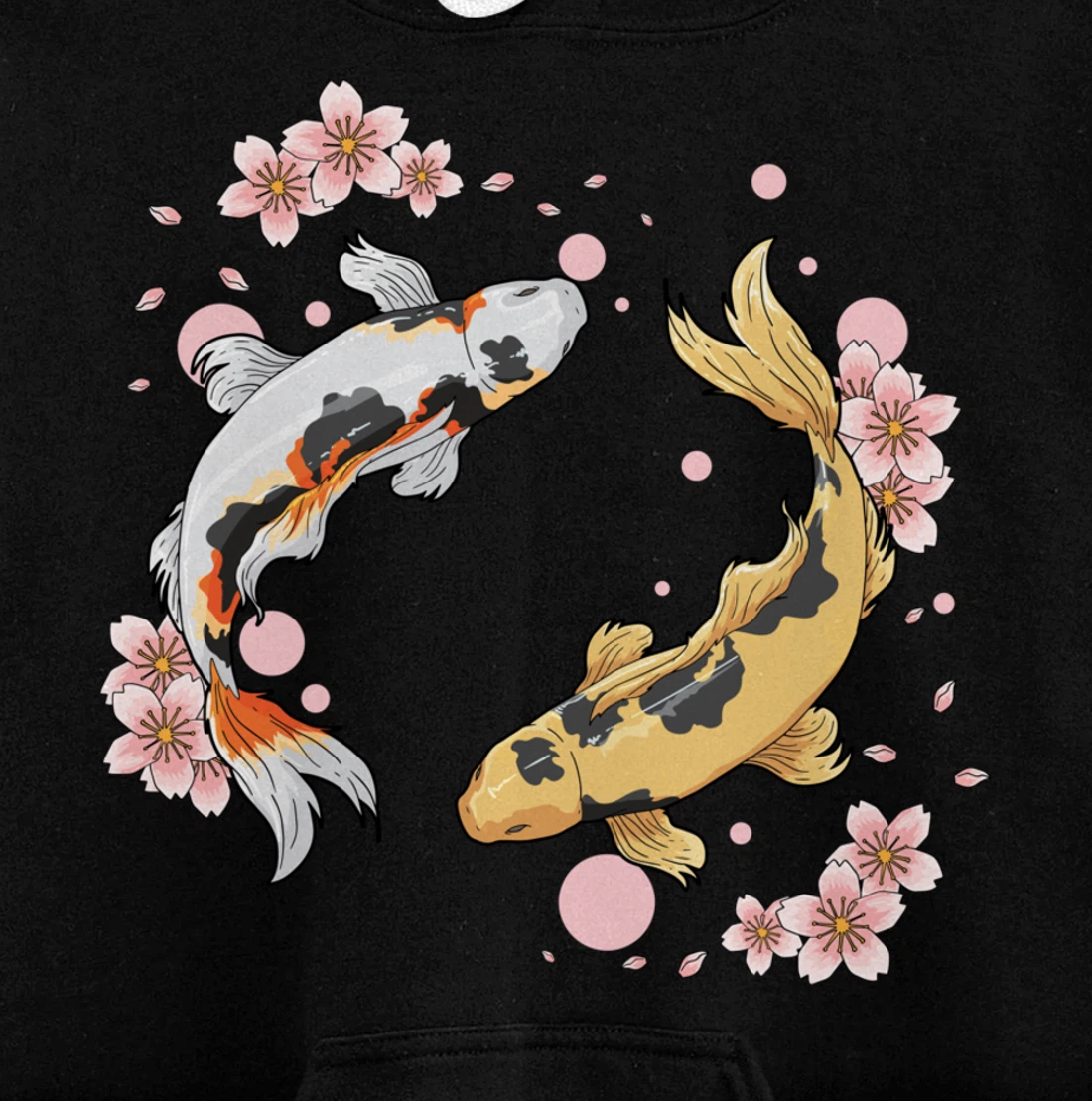 Japanese Koi Fish Carp Pond Japan Tattoo Gift for Koi Lovers Pullover Hoodie