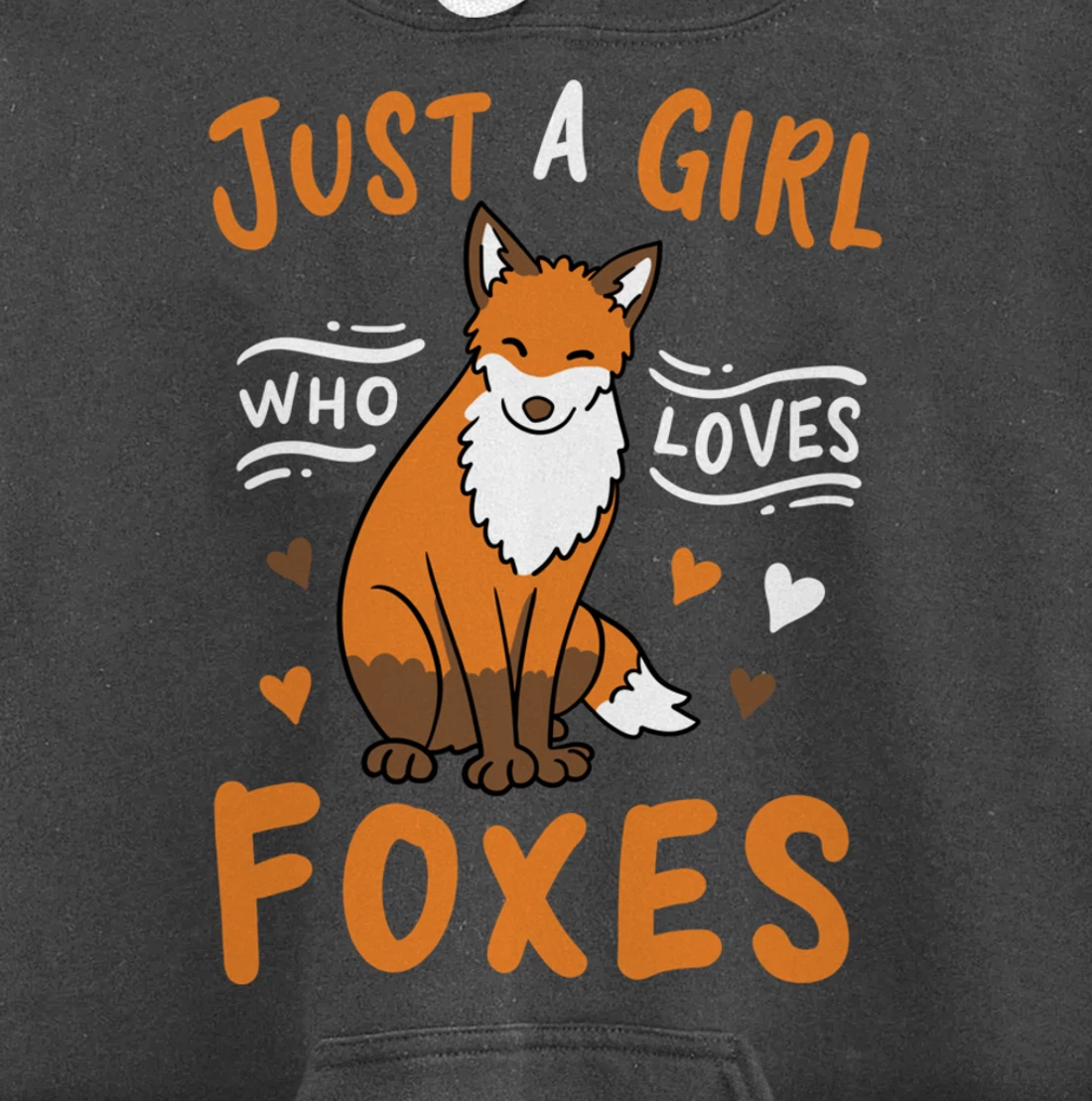 Fox Just a Girl Who Loves Foxes Gift for Fox Lovers Pullover Hoodie
