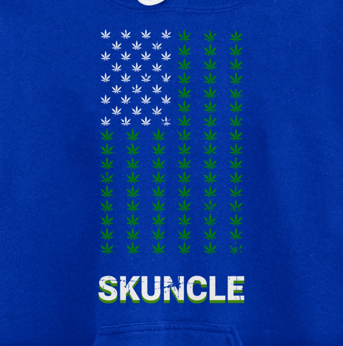 American Flag Marijuana Funny Smells Like Weed Skuncle Uncle Pullover Hoodie