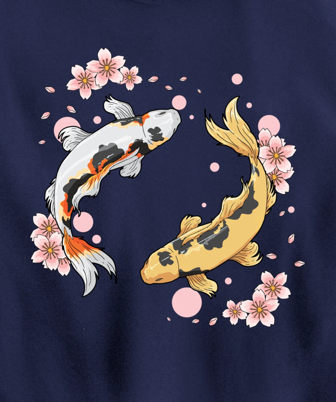 Japanese Koi Fish Carp Pond Japan Tattoo Gift for Koi Lovers Pullover Hoodie