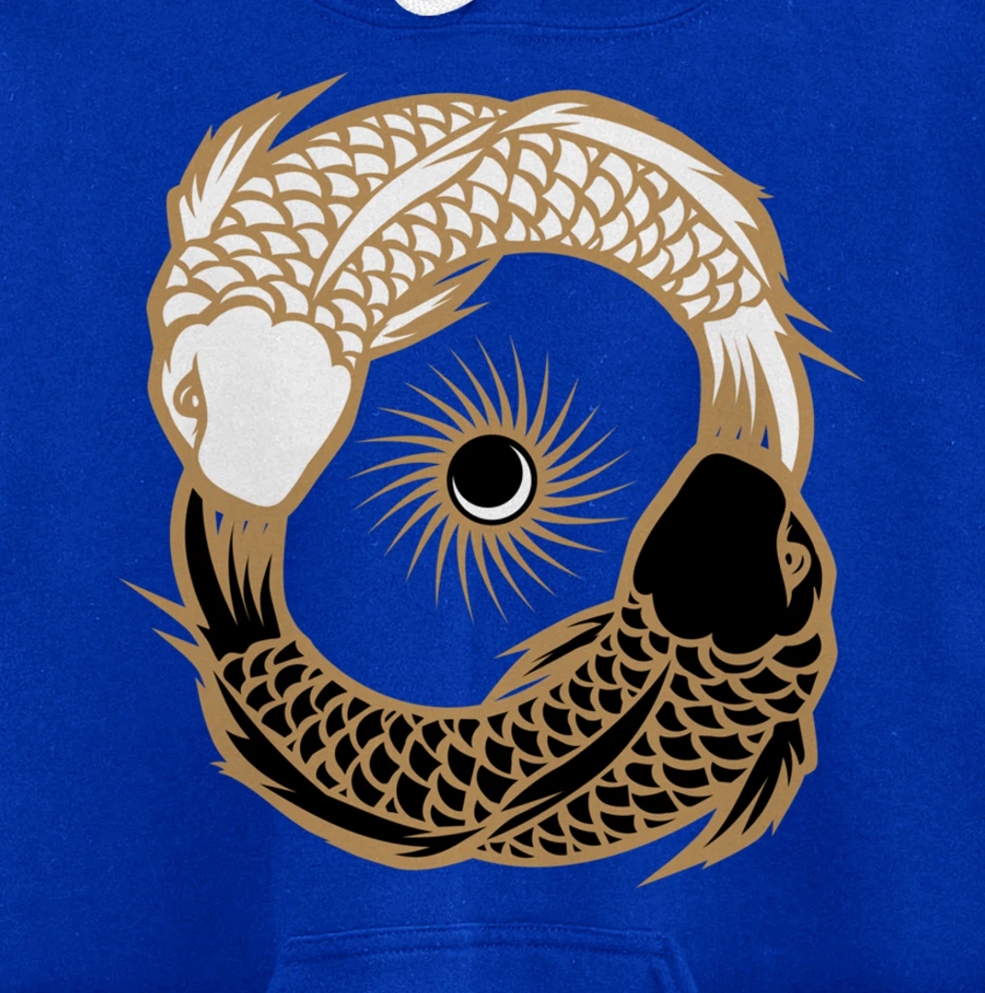 Yin Yang Tai Chi Japanese Koi Fish Koi Carp Pond Japan Art Pullover Hoodie