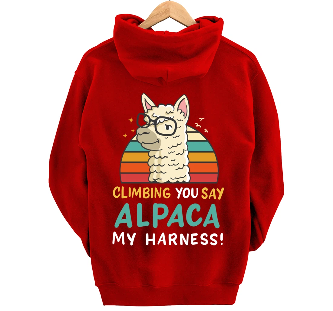 Climbing Bouldering Rock Climbing Free Climbing Funny Gift Pullover Hoodie
