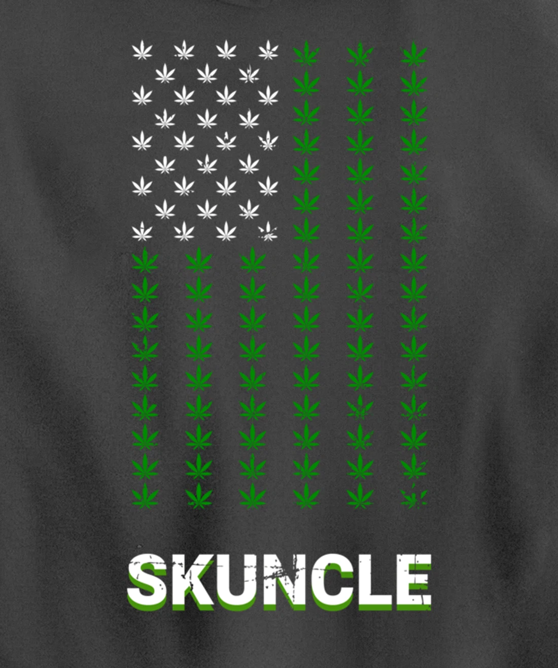 American Flag Marijuana Funny Smells Like Weed Skuncle Uncle Pullover Hoodie