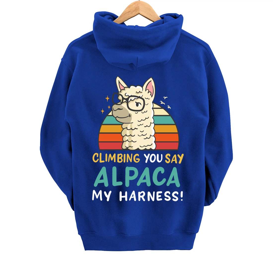 Climbing Bouldering Rock Climbing Free Climbing Funny Gift Pullover Hoodie