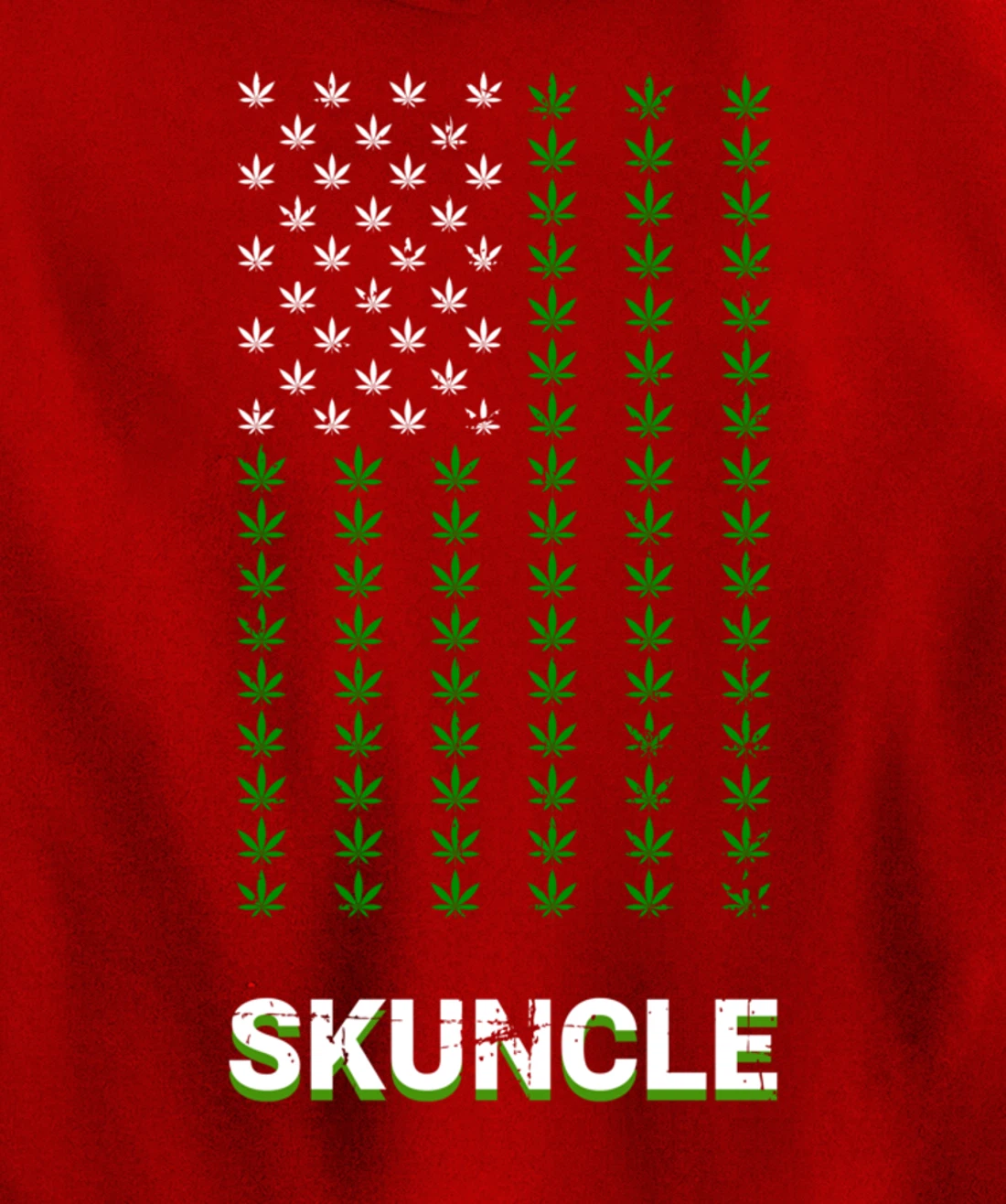 American Flag Marijuana Funny Smells Like Weed Skuncle Uncle Pullover Hoodie