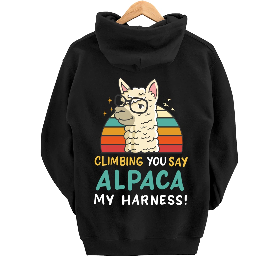 Climbing Bouldering Rock Climbing Free Climbing Funny Gift Pullover Hoodie