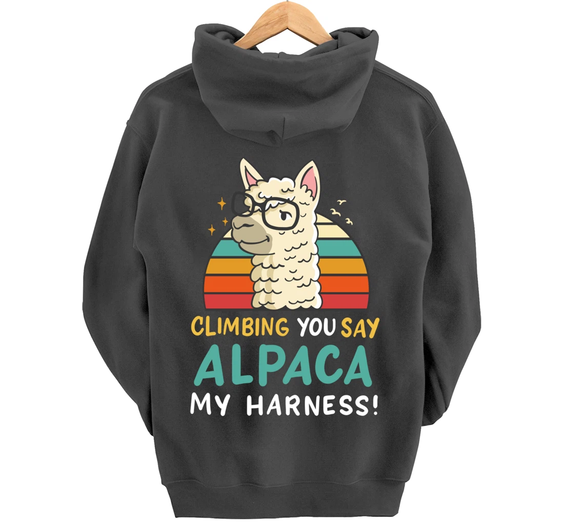 Climbing Bouldering Rock Climbing Free Climbing Funny Gift Pullover Hoodie