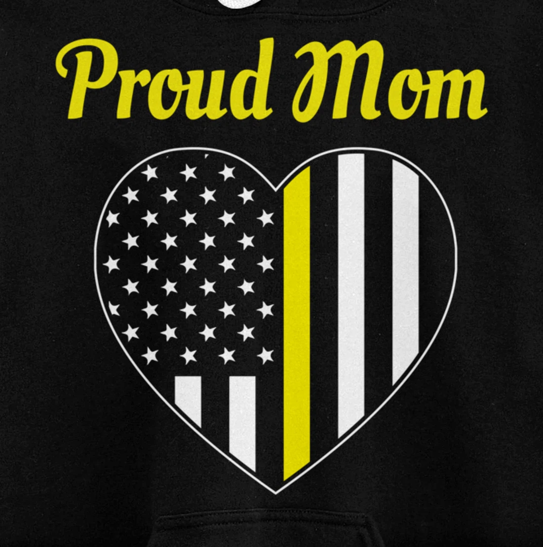 Dispatcher Mom Proud Mom Dispatch Heart Pullover Hoodie