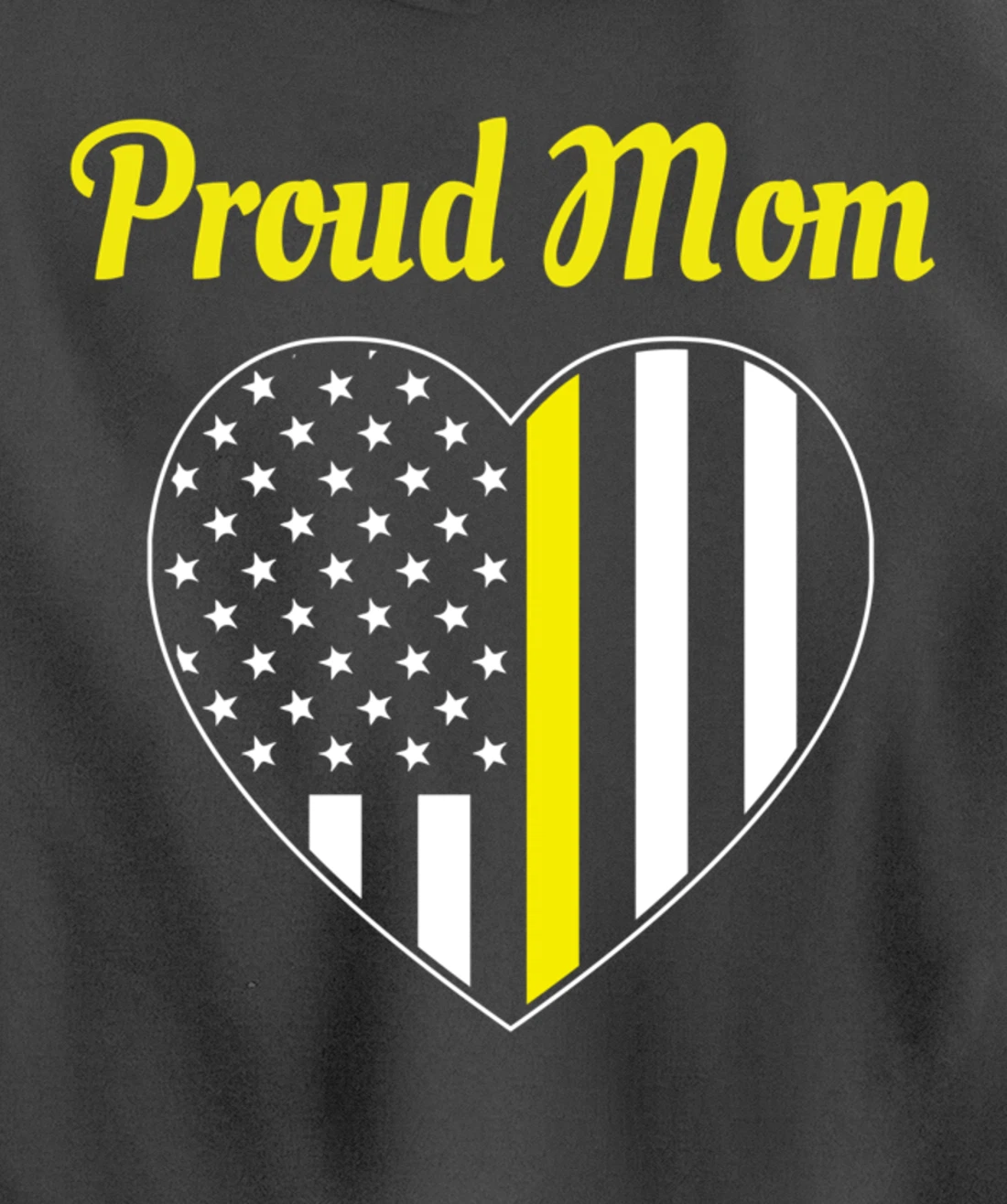 Dispatcher Mom Proud Mom Dispatch Heart Pullover Hoodie