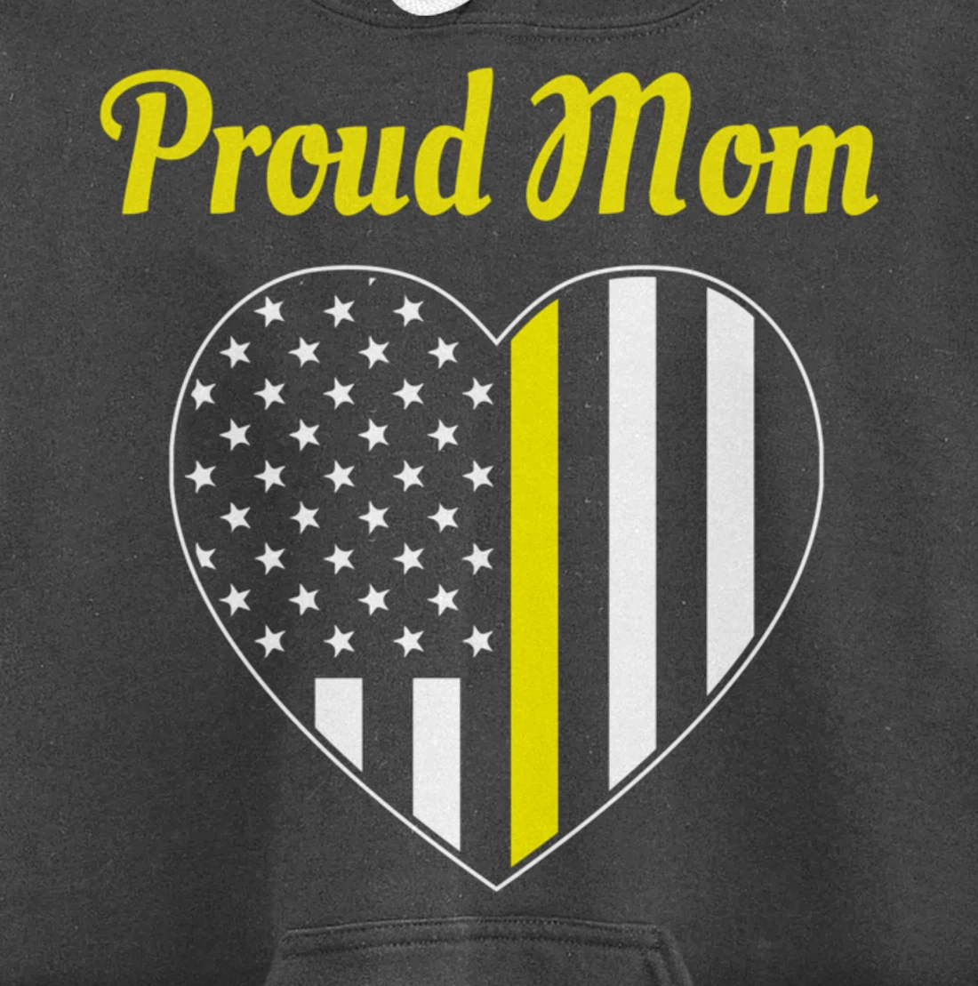 Dispatcher Mom Proud Mom Dispatch Heart Pullover Hoodie